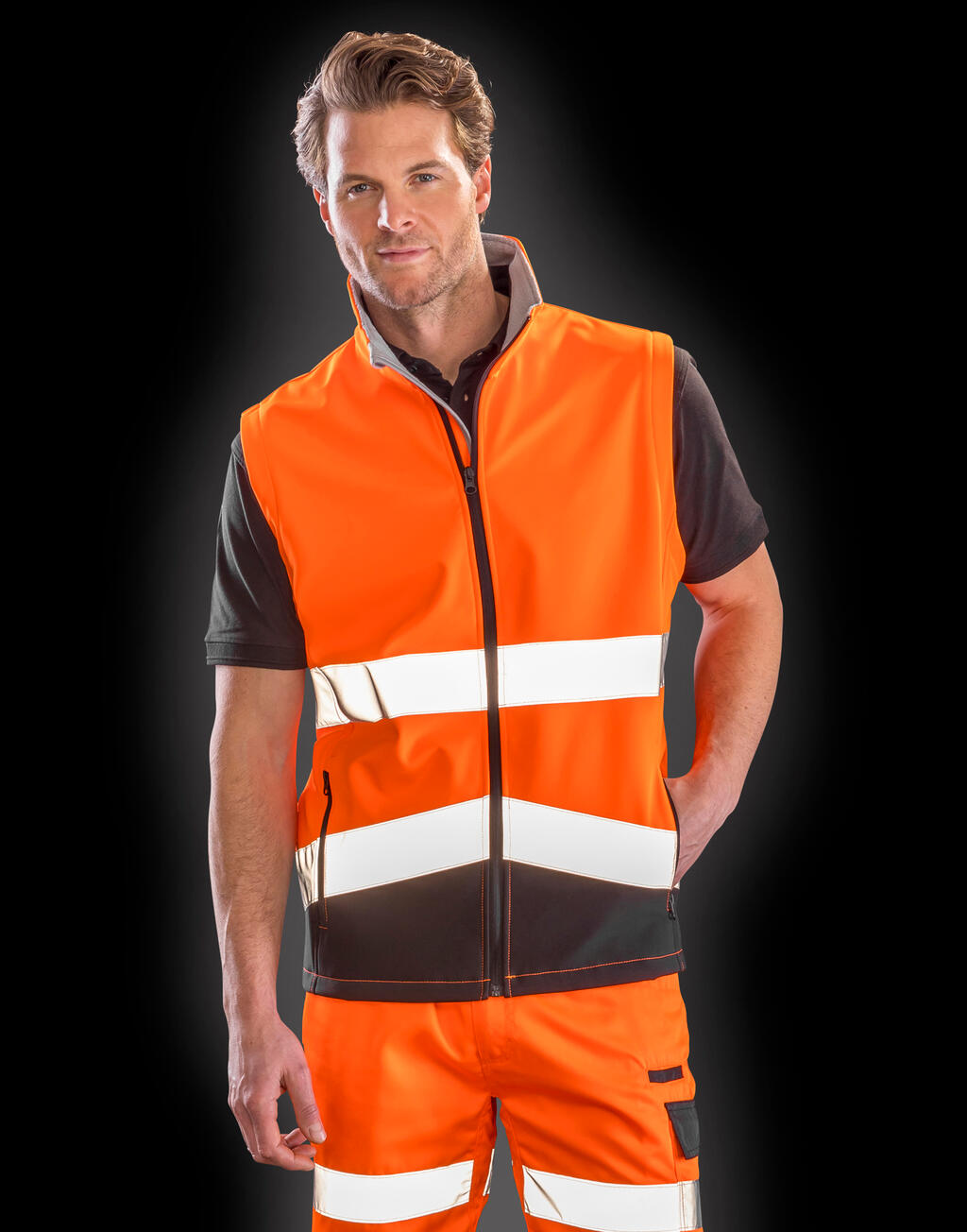 Printable Safety Softshell Gilet - Image 2